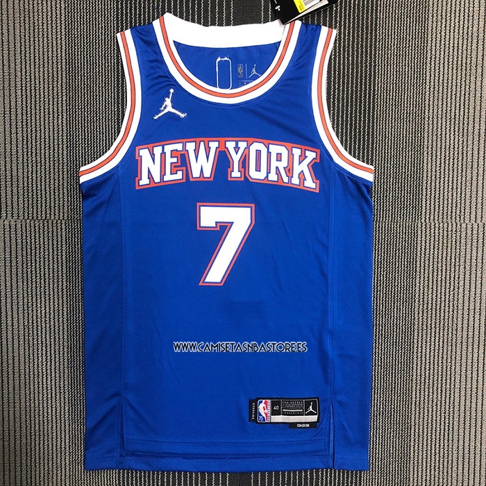 Carmelo Anthony NO 7 Camiseta New York Knicks Statement 2020-21 Azul